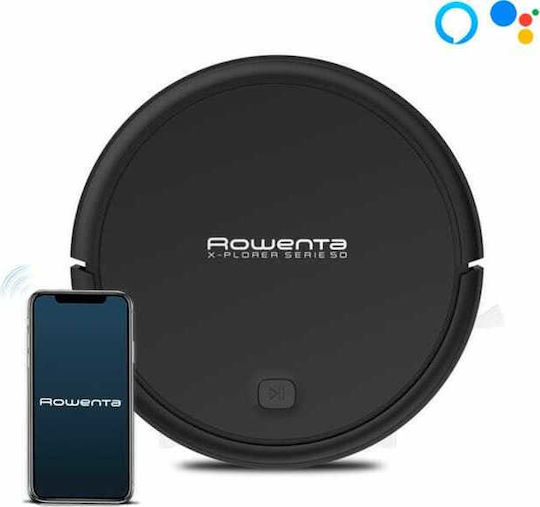 Rowenta Explorer Serie 50 Aspirator Robot pentru Aspirare & Spălare cu Wi-Fi Neagră