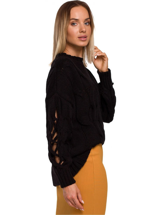 MOE M539 Women's Long Sleeve Sweater Black MOE539