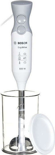 Bosch ErgoMixx Ръчен Блендер с Неръждаема Пръчка 600W Бял