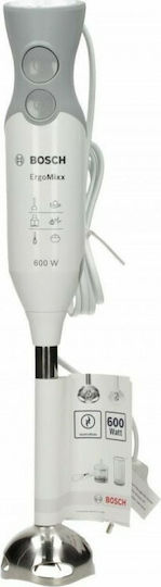 Bosch ErgoMixx Ръчен Блендер с Неръждаема Пръчка 600W Бял