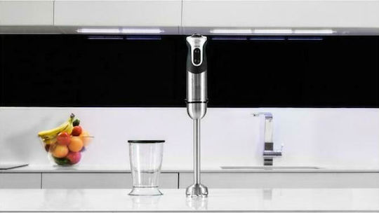 Cecotec Powerful Titanium 1000 04061 Blender de mână cu tijă din oțel inoxidabil 1000W Argint