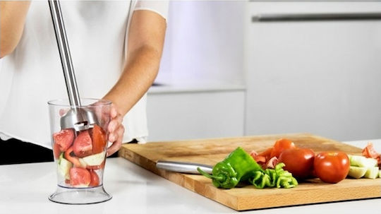 Cecotec Powerful Titanium 1000 04061 Blender de mână cu tijă din oțel inoxidabil 1000W Argint