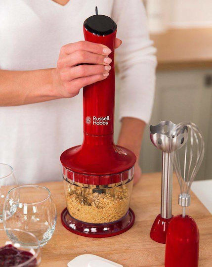 Russell Hobbs Desire Hand Blender with Inox Rod 500W Red