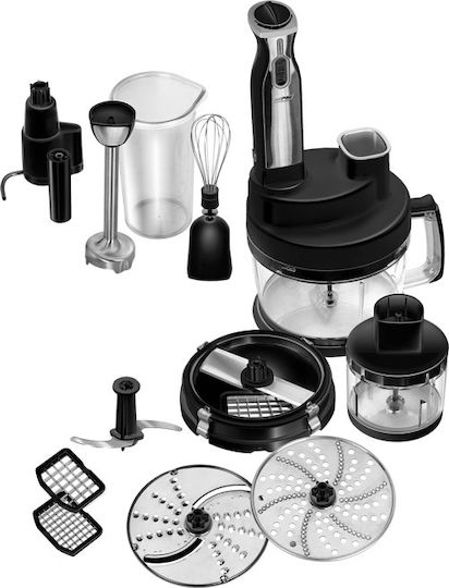 MPM Handmixer mit Edelstahlstab 800W Schwarz