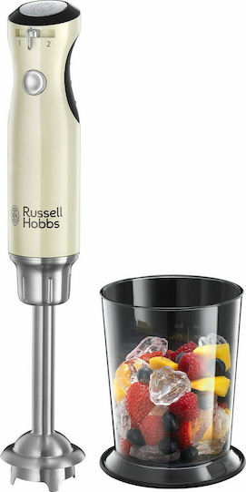 Russell Hobbs Retro Vintage Blender De Mână Cu Tijă Din Inox 700W Bej