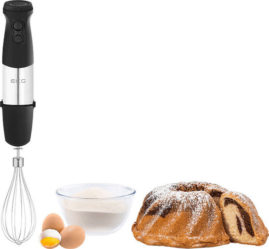 ECG Hand Blender with Inox Rod 750W Black