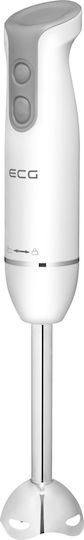 ECG Blender De Mână Cu Tijă Din Inox 400W Alb