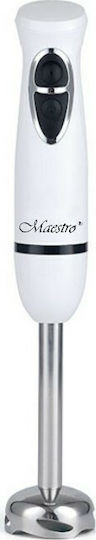Maestro MR510 Blender De Mână Cu Tijă Din Inox 300W Alb