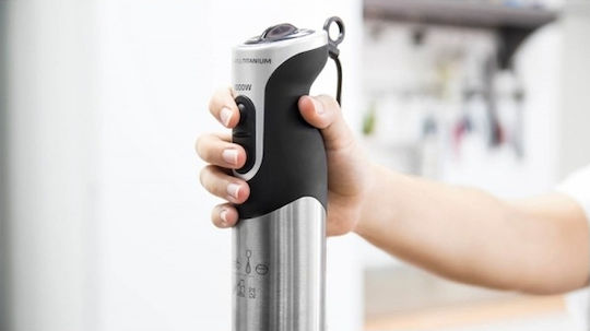 Cecotec Titanium 1000 Pro Handmixer mit Inox-Stab 1000W Schwarze