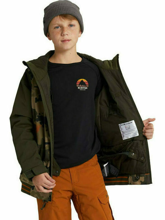 Kelp Kinderjacken & Winterjacken Lässig Lang mit Kapuzen- Khaki