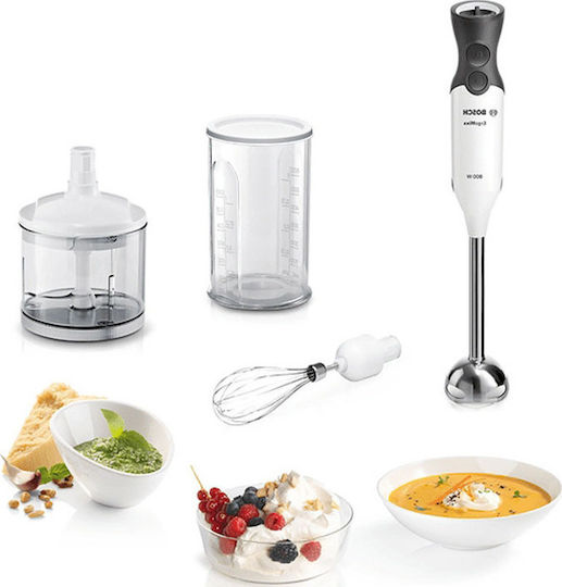Bosch ErgoMixx Ραβδομπλέντερ με Ανοξείδωτη Ράβδο 800W Λευκό