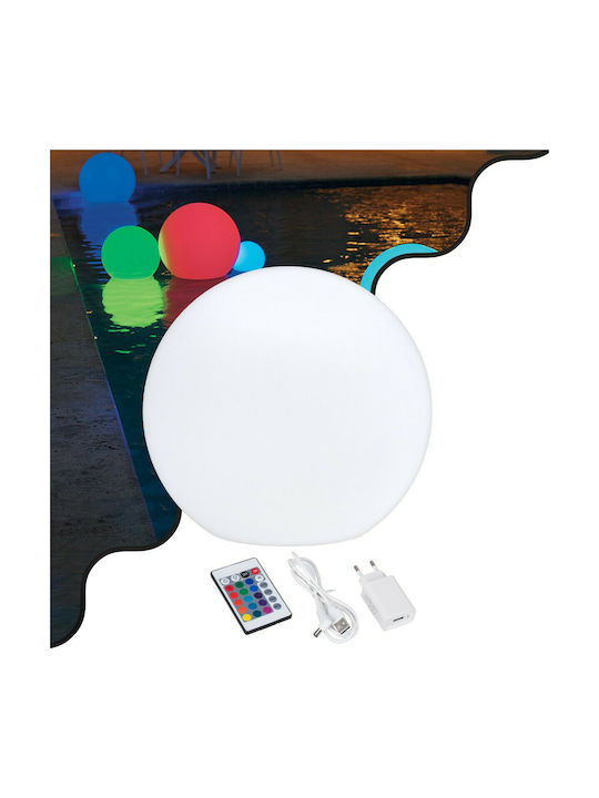 GloboStar Φωτιστικό Γλόμπος LED Εξωτερικού Χώρου 5W RGBW IP67 Λευκό