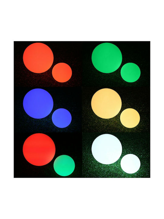 GloboStar Φωτιστικό Γλόμπος LED Εξωτερικού Χώρου 10W RGBW IP67 Λευκό