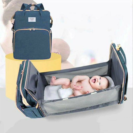 Soultronic Wickeltasche-Bett Rucksack Blue 41x41cm.