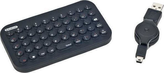 Gembird KB-BTF2-B Ασύρματο Bluetooth Πληκτρολόγιο Αγγλικό US