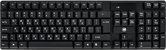 Lamtech LAM622185 Ασύρματο Σετ Πληκτρολόγιο & Ποντίκι Ελληνικό