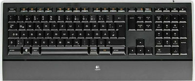 Logitech Illuminated Keyboard K740 Nur Tastatur Englisch UK Schwarz
