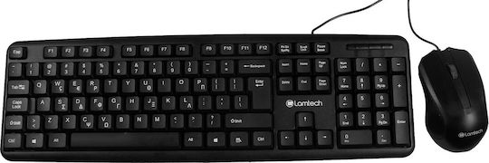 Lamtech LAM040830 Σετ Πληκτρολόγιο & Ποντίκι Ελληνικό