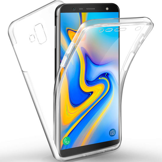 Forcell + 360 Degree Full Body Two Crystal Front Back Hard Σιλικόνης 0.3mm Διάφανο (Galaxy J6+)