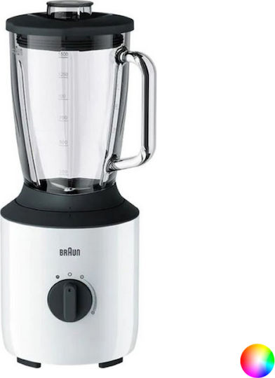 Braun PowerBlend 3 Μπλέντερ με Γυάλινη Κανάτα 1.5 lt 800W Λευκό