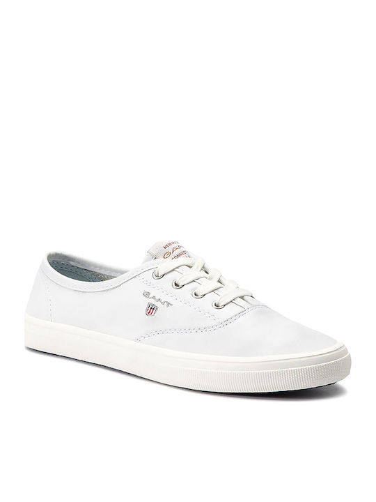 Gant New Haven Femei Sneakers Albe