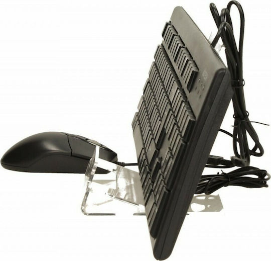 A4Tech KRS-8372 Комплект клавиатура и мишка Английски UK Черен