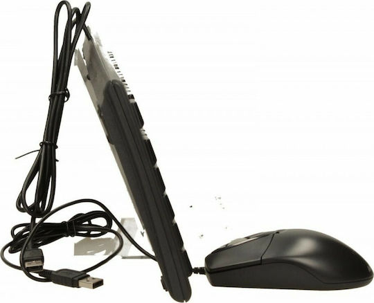 A4Tech KRS-8372 Комплект клавиатура и мишка Английски UK Черен