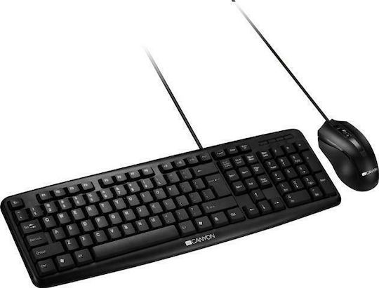 Canyon Classic Wired Combo Set Σετ Πληκτρολόγιο & Ποντίκι Ελληνικό