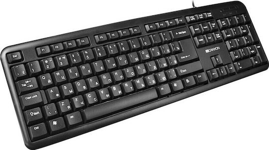 Canyon Simple CNE-CKEY01 Само клавиатура Гръцка Черен