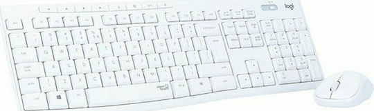Logitech MK295 Silent Wireless Keyboard & Mouse Set English US White