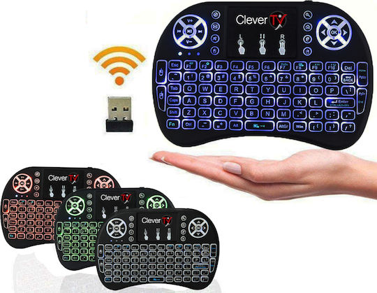 CleverTV Wireless Keyboard with Touchpad English US
