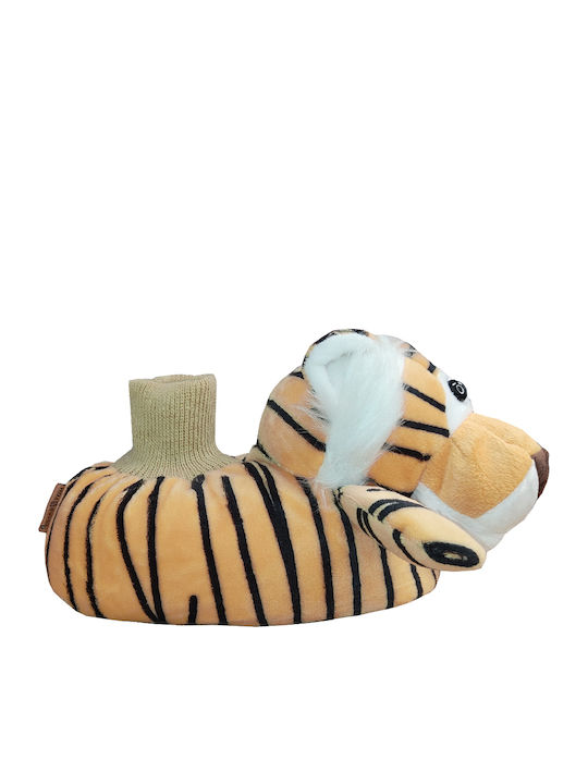 Hotsand Παιδικές Παντόφλες Unisex Fleece “Tiger” SW21/22 17336-004