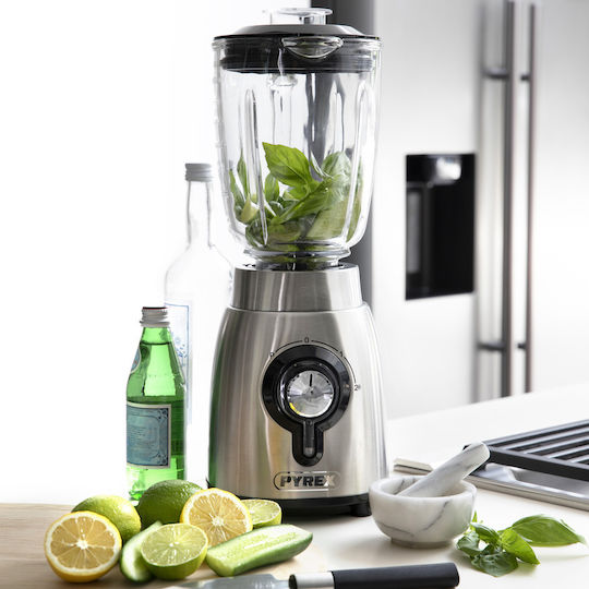 Pyrex SB-850 Μπλέντερ με Γυάλινη Κανάτα 1.75 lt 850W Inox