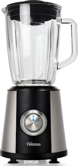 Tristar Μπλέντερ με Γυάλινη Κανάτα 1.5 lt 500W Inox BL-4430