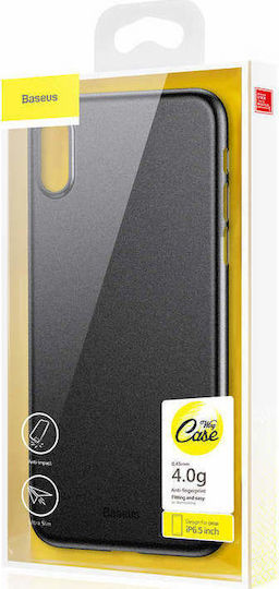 Baseus Wing Back Cover Silicone 0.45mm Black (iPhone XS Max)