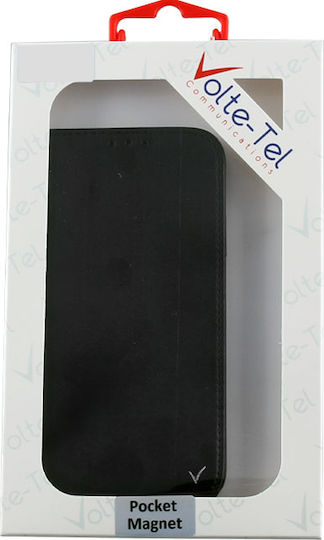 Volte-Tel Buchen Sie Synthetisches Leder Schwarz (Huawei Mate 20 Pro)