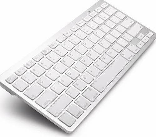 Weibo WB-8022 Wireless Bluetooth Keyboard Only English US White