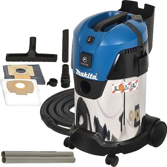 Makita Σκούπα Υγρών / Στερεών 1000W με Ανοξείδωτο Κάδο 30lt
