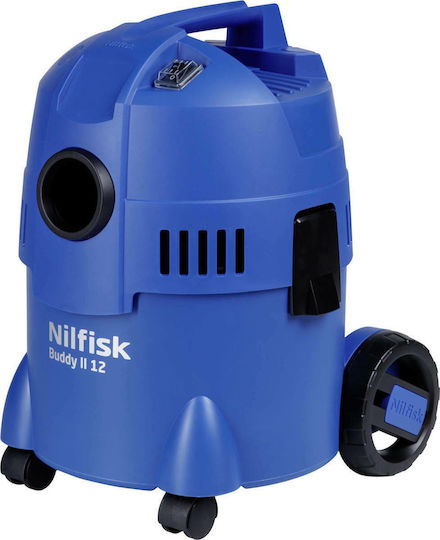 Nilfisk Buddy II 12 Vacuum Wet / Dry 1200W with Plastic Bin 12lt