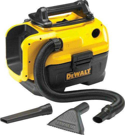 DEWALT Επαναφορτιζόμενη Σκούπα Υγρών / Στερεών Χωρίς Φορτιστή και Μπαταρία με Πλαστικό Κάδο 7.5lt