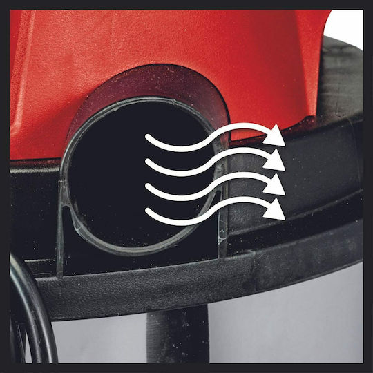 Einhell Tcvc 1815 S Vacuum Wet / Dry 1250W with Stainless Bin 15lt