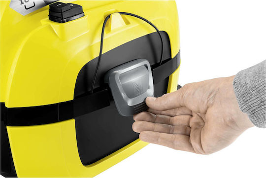 Karcher WD 1 Compact Rechargeable Vacuum Wet / Dry Without Charger and Battery with Plastic Bin 7lt