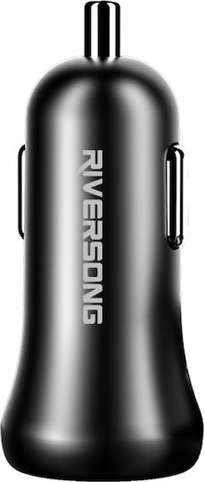 Riversong Car Charger Black Safari P5 Total Intensity 3.1A with Ports: 2xUSB