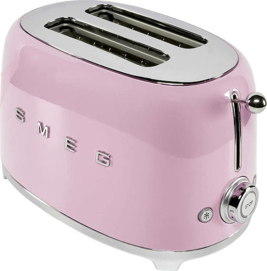 Smeg Toaster 2 Slots 950W Pink