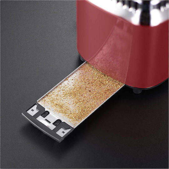 Russell Hobbs Retro Toaster 2 Slots 1200W Red