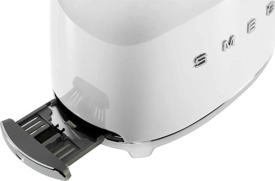 Smeg Φρυγανιέρα 2 Θέσεων 950W Λευκή
