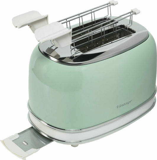 Ariete Vintage Φρυγανιέρα 2 Θέσεων 810W Πράσινη