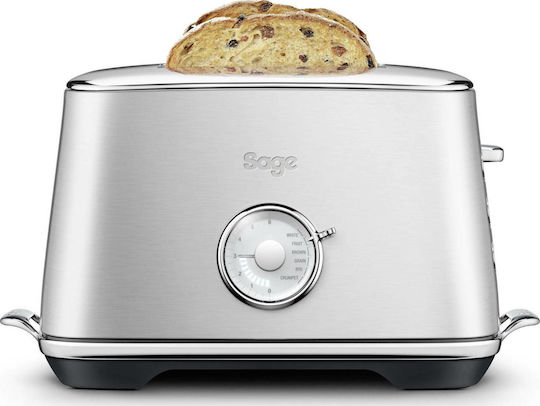 Sage The Toast Select Luxe Φρυγανιέρα 2 Θέσεων 1000W Inox