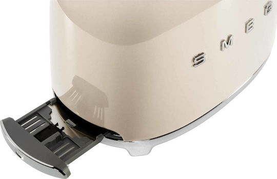Smeg Toaster 2 Slots 950W Beige