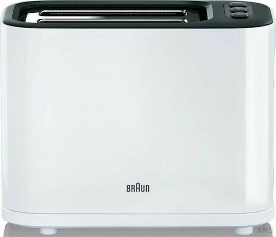 Braun HT3010 Φρυγανιέρα 2 Θέσεων 1000W Λευκή